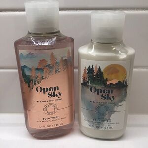 NWT!BBW Open Sky🌤Body Wash & Body Lotion
